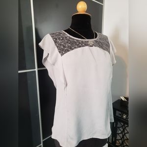 Gray dress blouse
